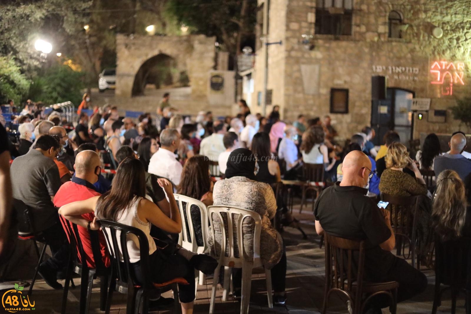 بالصور| مسرح السرايا بيافا يُطلق مسرحية أيام التنظيم